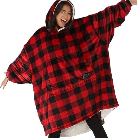 THE COMFY Original Sherpa Lined Microfiber Fleece Wearable Blanket, Oversized - Picture 1 of 2